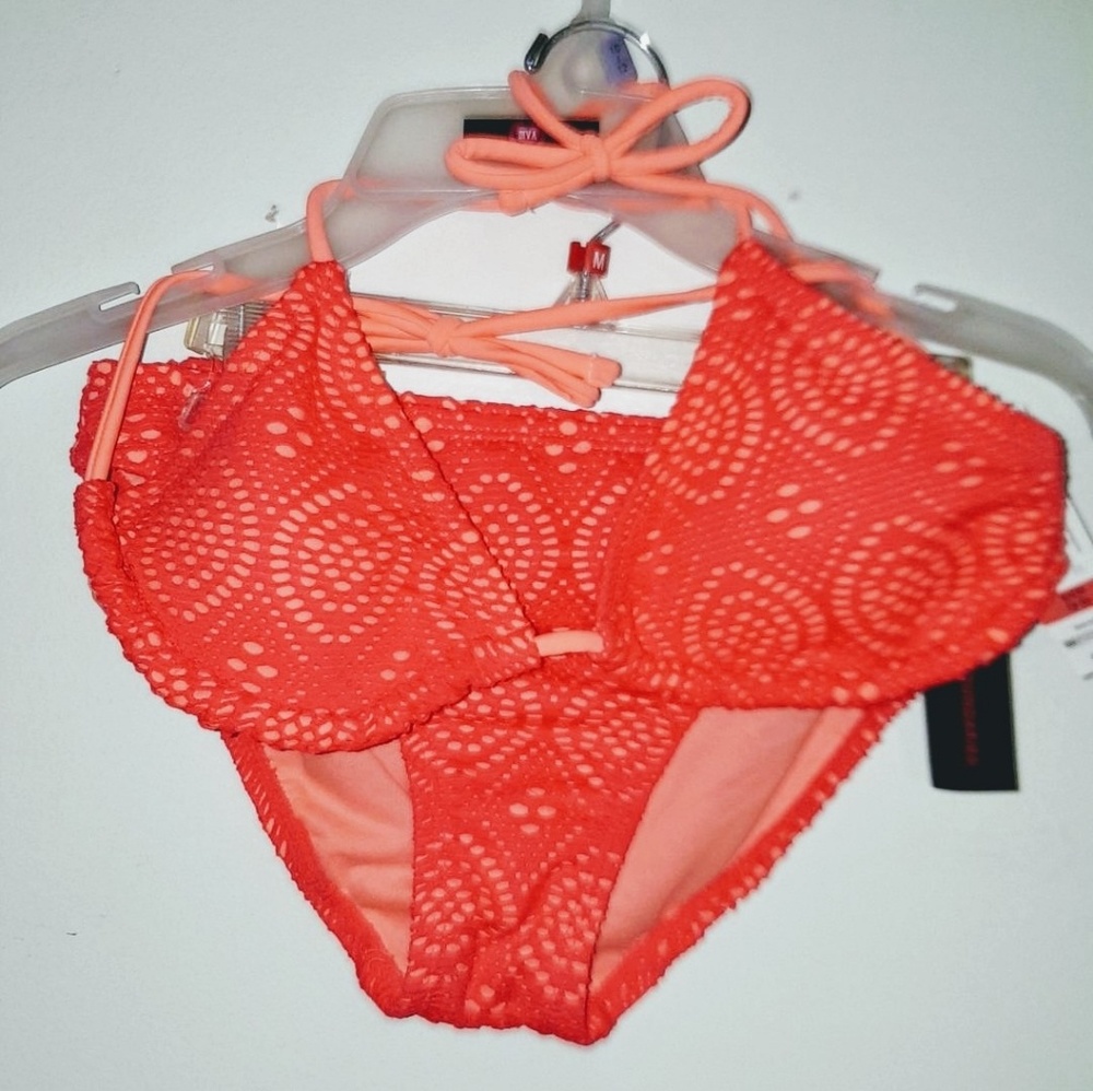 Coral red bikini
